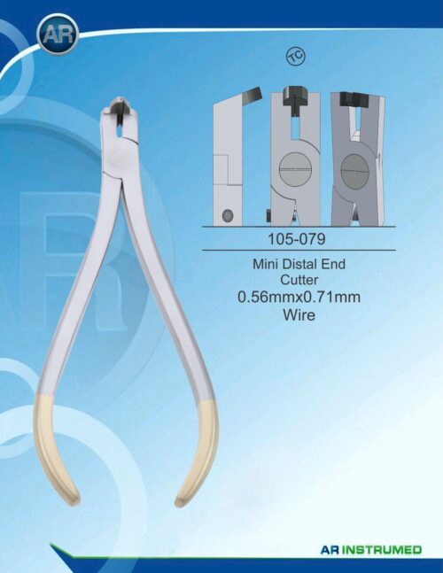 Kieferorthopädie Zangen Mini Distal End Cutter 0.56mmx0.71mm Wire (TC)