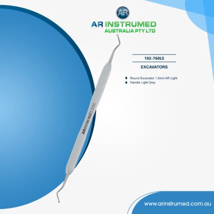 Round Excavator 1.5mm AR Light Handle Light Grey