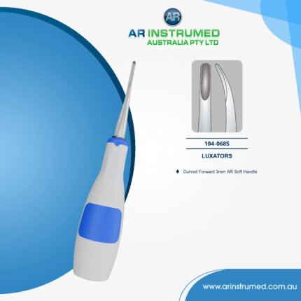 Luxating Elevator Curved Forward 3mm AR Soft Handle Blue