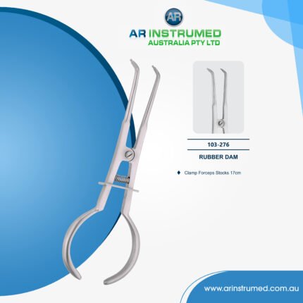 Rubber Dam Clamp Forceps Stocks 17cm