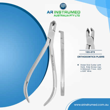 Distal End Cutter with Hold, Side Screw max 0.56mmx0.71mm .022"x.028" Wire  (TC)