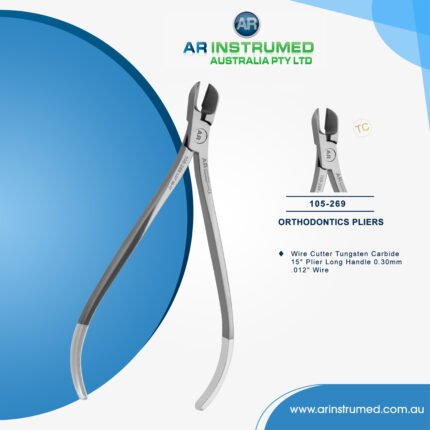 Wire Cutter Tungsten Carbide 15° Plier Long Handle 0.30mm .012" Wire