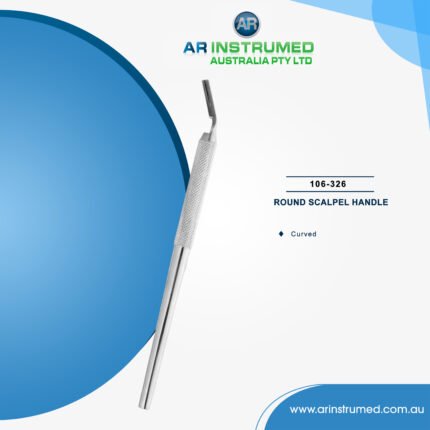 Round Scalpel Handle Curved